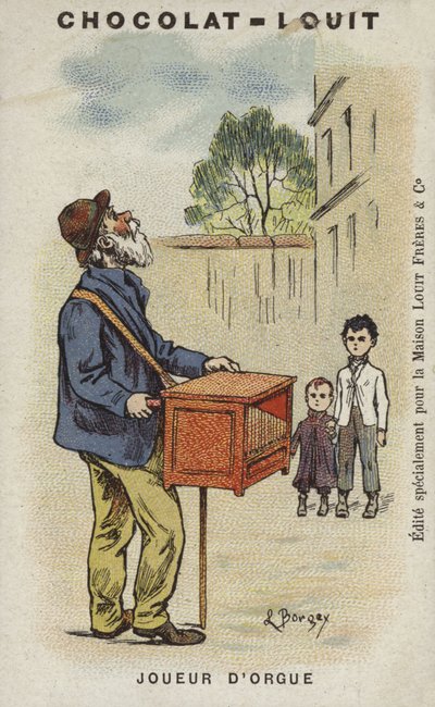 Orgelspeler door Louis Borgex